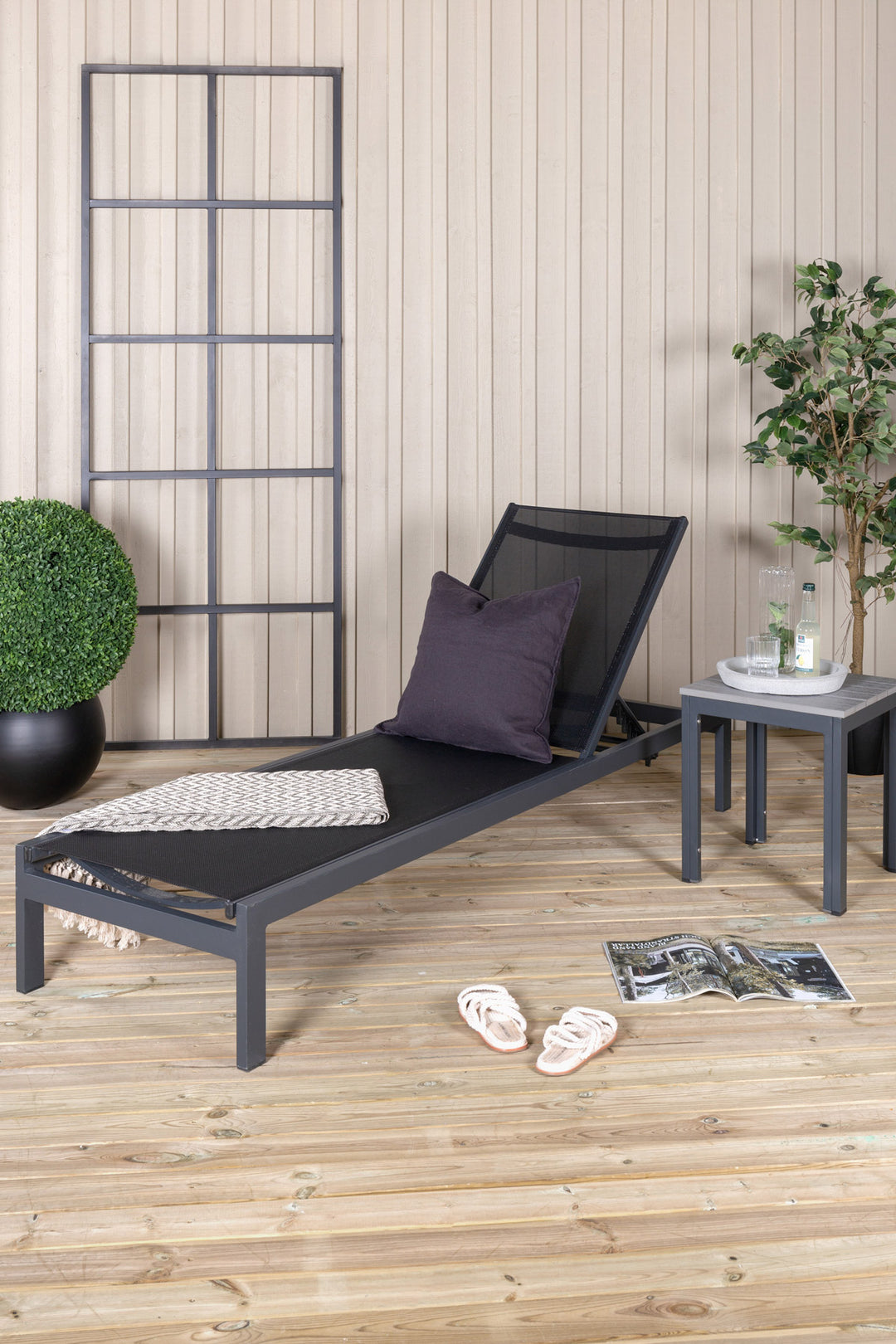 COPACABANA solstol, svart