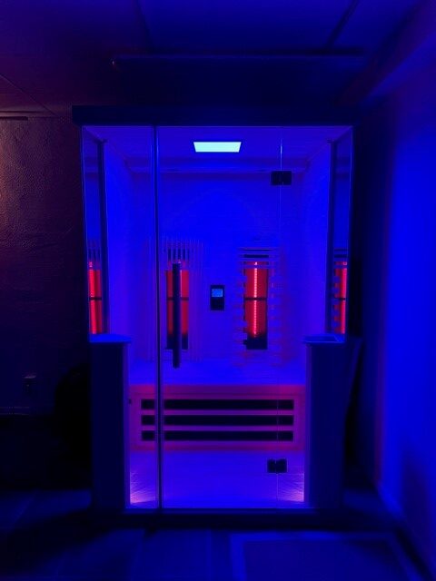 Infraröd bastu för 2 personer - Nordic Relax 2, vit kabin