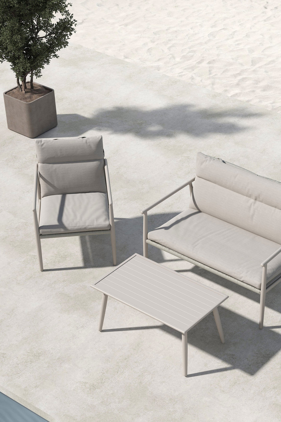 Mazzaro soffgrupp, beige