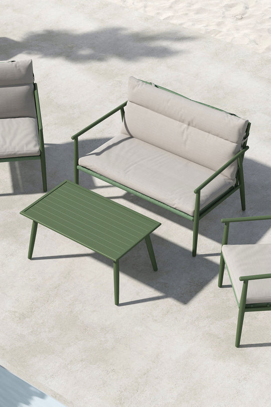 Mazzaro-grön-soffgrupp miljöbild-uppifrån-närbild