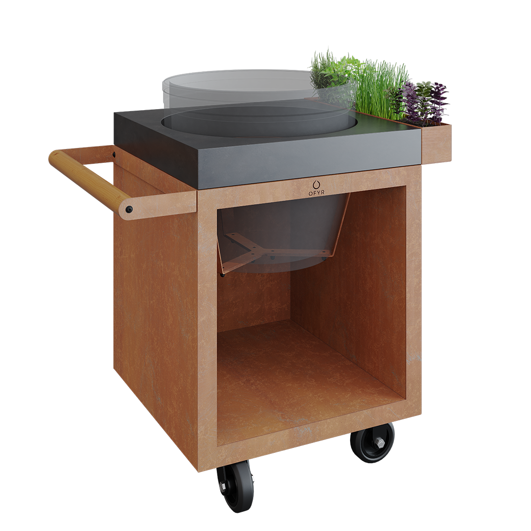 OFYR-Kamado-Table-65-BGE_Corten_C