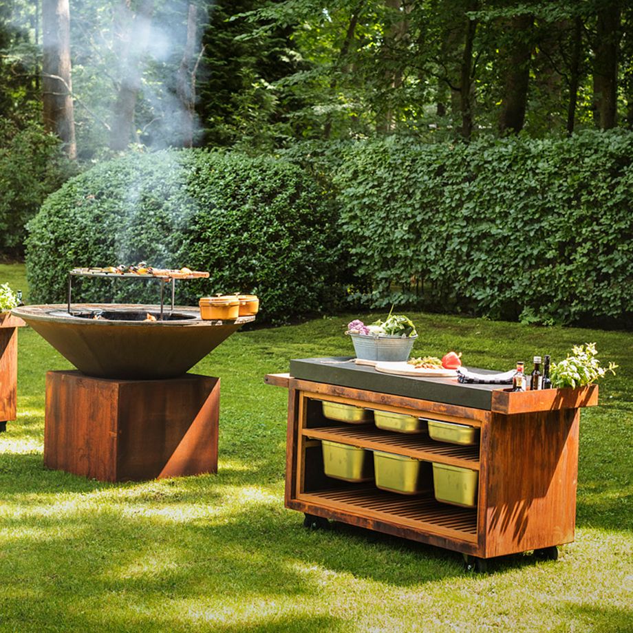 OFYR storage stor teakinsats med hylla