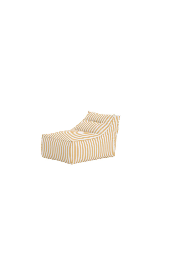 REDANG loungefåtölj, randig, gul