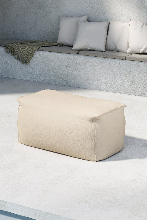 Redang fotpall beige närbild
