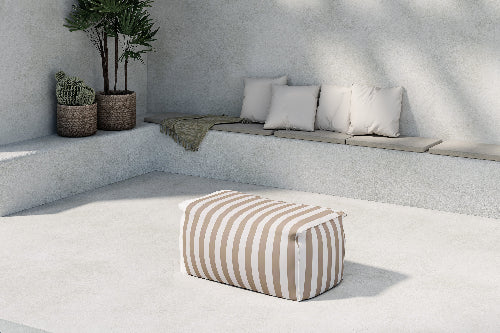 Redang fotpall randig miljöbild