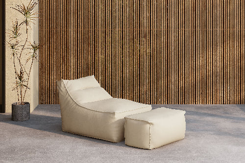 Redang loungestol och pall i set beige