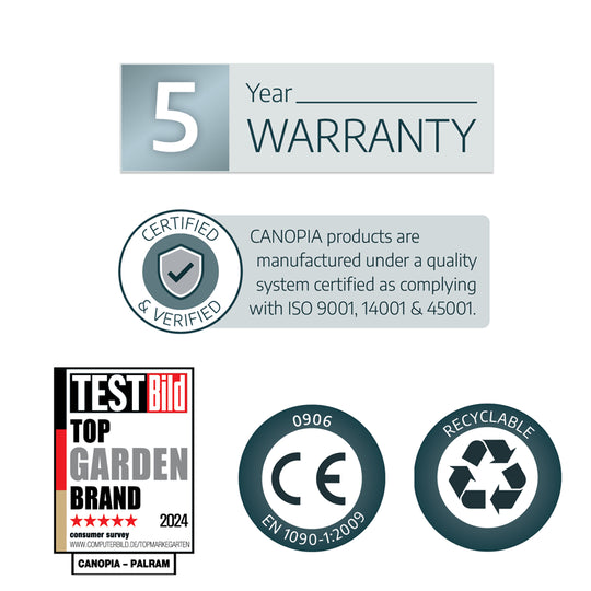 Växthus HYBRID, 4,5m²